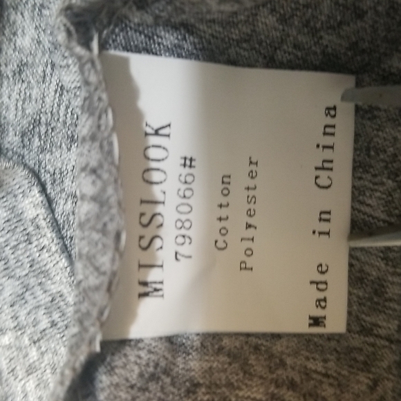 Misslook women top, siz XL ,color gray. - Picture 5 of 7